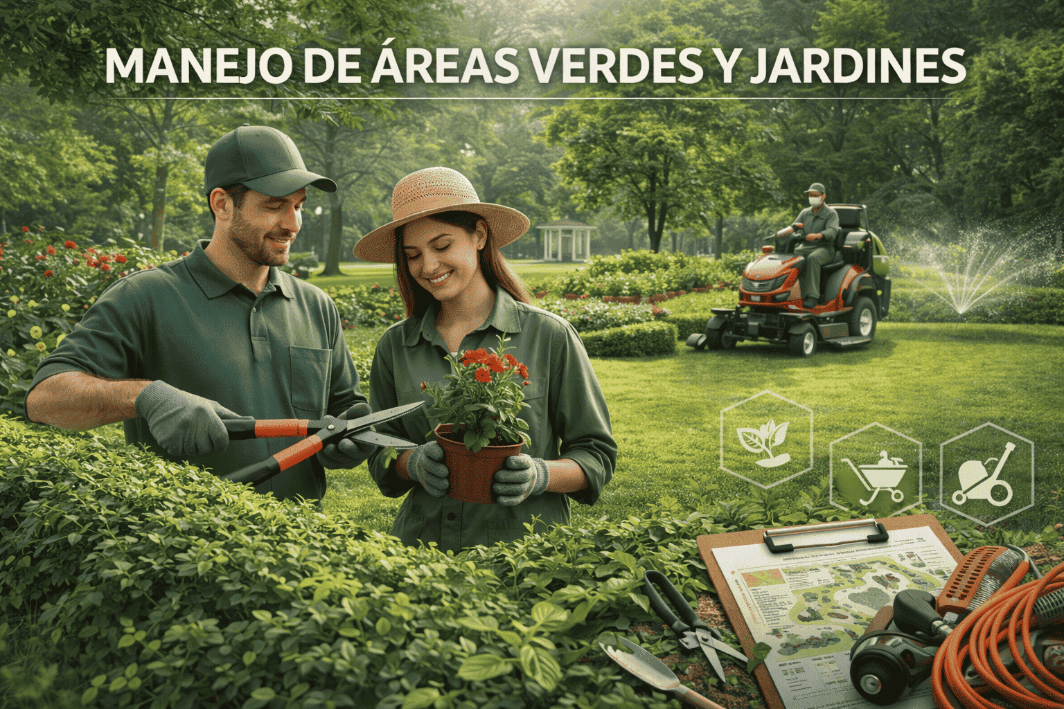 Manejo de áreas verdes y jardines